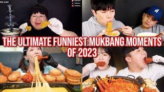 the ULTIMATE funny mukbang moments of 2023 [upl. by Ehsrop142]