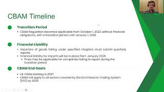 Chambers Trade Academy Carbon Adjustment Border Mechanism CBAM [upl. by Kissel]