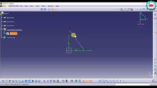 17 Coincidence Constraint CATIA sketcher [upl. by Macur538]