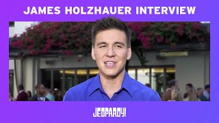 2019 Tournament of Champions Interview with James Holzhauer  JEOPARDY [upl. by Gweneth954]