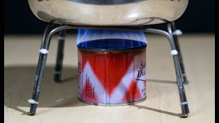 How to make a can stove II easy portable II [upl. by Drofla]