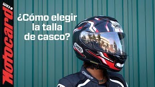 ¿Qué TALLA DE CASCO de moto ELEGIR [upl. by Ecyac]