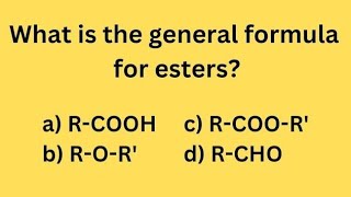 Chemistry Carboxylic acid Ester and Fats and Oil questions for Grade 10amp11 [upl. by Sigfried]