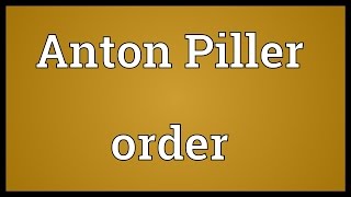 Anton Piller order Meaning [upl. by Aver]