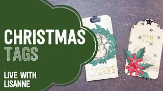 Christmas Tags  LIVE with Lisanne [upl. by Lillywhite]