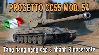 Progetto CC55 MOD 54  Tăng hạng nặng cấp 8 nhánh Rinoseronte  World Of Tanks Blitz  Wot Blitz [upl. by Eidarb]