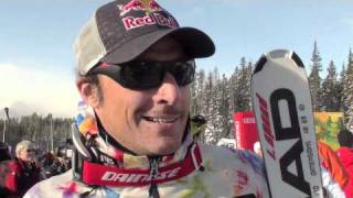 AKSEL LUND SVINDAL and MARIO SCHEIBER POST LAKE LOUISE WORLD CUP DH INTERVIEWS [upl. by Mettah]