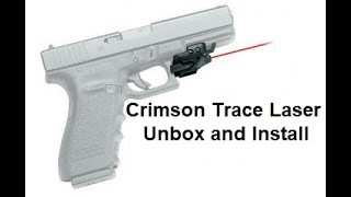 Crimson Trace Rail Master Laser  Unboxing amp Install [upl. by Oakleil165]