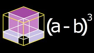 a minus b cube or a minus b whole cube  a  b3  Geometric explanation  Derivation [upl. by Rogerg]