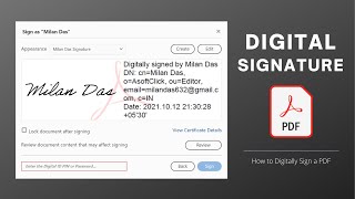 How to Sign PDF with Digital Signature Certificate in Adobe Acrobat Reader [upl. by Yssenhguahs242]