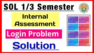 Sol First Semester Assessment  How to check Result Pass or Fail II 1st Sem assessment 2nd Attempt [upl. by Ahsinrac]