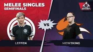 Leffen vs Mew2King  Melee Singles Semifinals  Smash Summit 6 [upl. by Aicek]