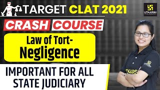 CLAT 2021  Law of Tort  Negligence  Legal Reasoning  Shivani Maam [upl. by Greeson90]