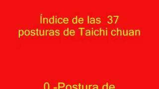 45 Indice de posturas fijas del taichi chuan estilo Yang [upl. by Drwde261]