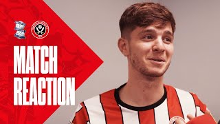 James McAtee  Birmingham City 12 Sheffield United  Postmatch reaction [upl. by Leviram360]