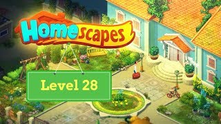 Homescapes Level 28  How to complete Level 28 on Homescape [upl. by Neyrb]