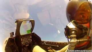 GoPro COCKPIT VIDEO F16 VIPER WEST HERITAGE FLIGHT  2012 CALIFORNIA CAPITAL AIR SHOW Sunday [upl. by Oramlub]