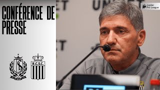 La conférence de presse avant Standard  Charleroi [upl. by Yrtneg132]