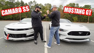 CAMARO OWNER CALLED HIM OUT 2020 Camaro SS vs 2020 Mustang GT [upl. by Satsok969]