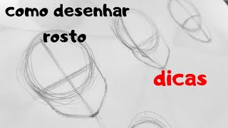 COMO DESENHAR ROSTO dicas simples [upl. by Sukramal]