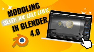 Silver and gold coinsmodoling in blender 40 Blender 3d  modoling tutorial blender JamilaTube [upl. by Ailima131]