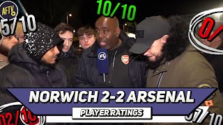 Norwich 22 Arsenal Player Ratings Ft Troopz amp DT [upl. by Kieger]