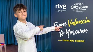 Despedida de Carlos Higes de Valencia a Ereván  EUROVISIÓN JUNIOR 2022  Rueda de prensa [upl. by Eentruoc]