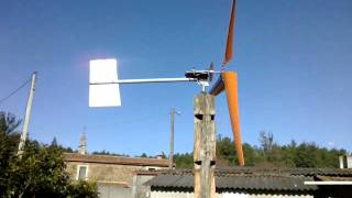 HOMEMADE WINDMILL TURBINA EOLICA CASERA [upl. by Ahsiram]