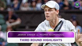 Ruthless from World No1  Jannik Sinner vs Miomir Kecmanovic  Highlights  Wimbledon 2024 [upl. by Kellda]