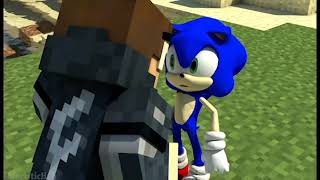 FuturisticHub Steve Vs Sonic Minecraft Vs Sonic The Hedgehog [upl. by Klusek55]