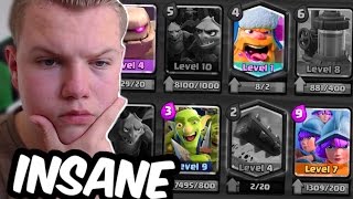 INSANE GOLEM BEATDOWN Bait amp Beatdown Combination Deck  Clash Royale [upl. by Lena]