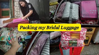 Vlog Finally शादी की पैकिंग शुरू हो गई🥺  Packing my Bridal Luggage  Whats in my Bridal Luggage [upl. by Im]