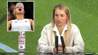 Wimbledon star demands to leave press conference immediately and gives snappy responses [upl. by Acinej]