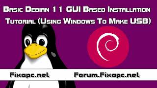 Debian 11 GUI Installation Tutorial Using Windows To Make USB [upl. by Eyatnod560]