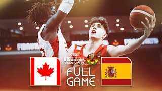 Canada v Spain  Full Basketball Game  FIBA U19 Basketball World Cup 2023 [upl. by Robillard]