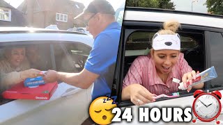 Living in my car for 24 HOURS 😱😭 and this is what happened [upl. by Anirtap]