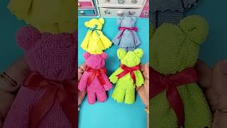 DIY Teddy Bear  Deddy Bear Making with Hanky  Towel Teddy Bear [upl. by Wally]