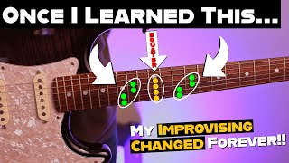 Improvise More MELODIC Guitar SOLOS Use EASY Moveable Shapes Like This [upl. by Tecil]