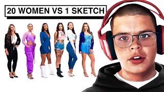 20 WOMEN VS SKETCH [upl. by Esertak320]