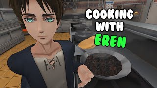 Cooking with Eren AOT VR [upl. by Einaffets]