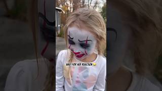 asked me 2 surprise her so I picked pennywise pennywisemakeup facepaint halloween spookyseason [upl. by Scot722]