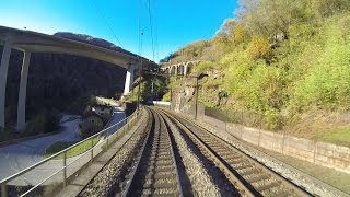 Gotthard Führerstandsmitfahrt Bellinzona  Airolo [upl. by Spillihp435]