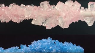 DIY ROCK CANDY LARGE CRYSTALS Sugar Sticks HOW TO COOK THAT Ann Reardon [upl. by Enitnatsnoc953]