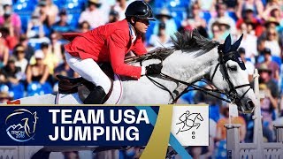 USAs Gold Ride in Team Jumping  FEI World Equestrian Games 2018 [upl. by Eelyram363]