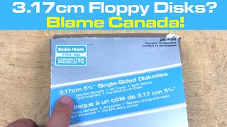 317 cm Floppy Diskettes Radio Shack Canada Was Bad At Math [upl. by Atlante325]