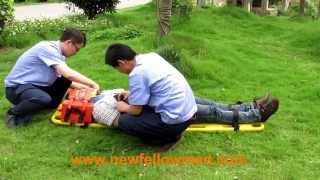 Spine Board NFS2Plastic Floating Spine BoardAmbulance Equipment Medical EMS StretcherIn China [upl. by Ayerhs939]