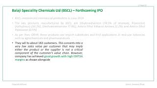 Forthcoming IPO of Balaji Speciality Chemicals Ltd [upl. by Anawek]