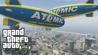 GTA 5 Blimp vs Blimp  Atomic Blimp Battle [upl. by Naujit]