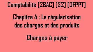 Compta l La régularisation des C amp P Charges à payer  Exercice [upl. by Spearing309]