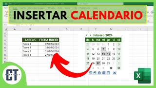 Como Insertar un Calendario en Excel [upl. by Rehm]